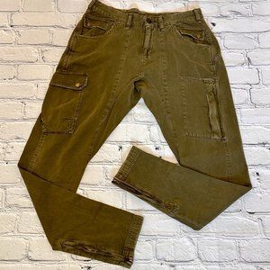 Free People Cargo Utility Pants in Army Combo